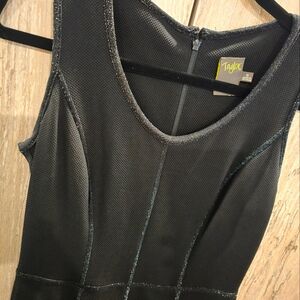 Taylor Fit and Flare Dress Size 6 Black with Sparkle
